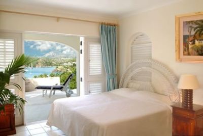 Lime Hill Villa bedroom with sea view