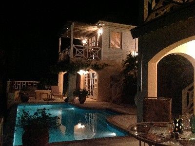 Lime Hill Villa at night